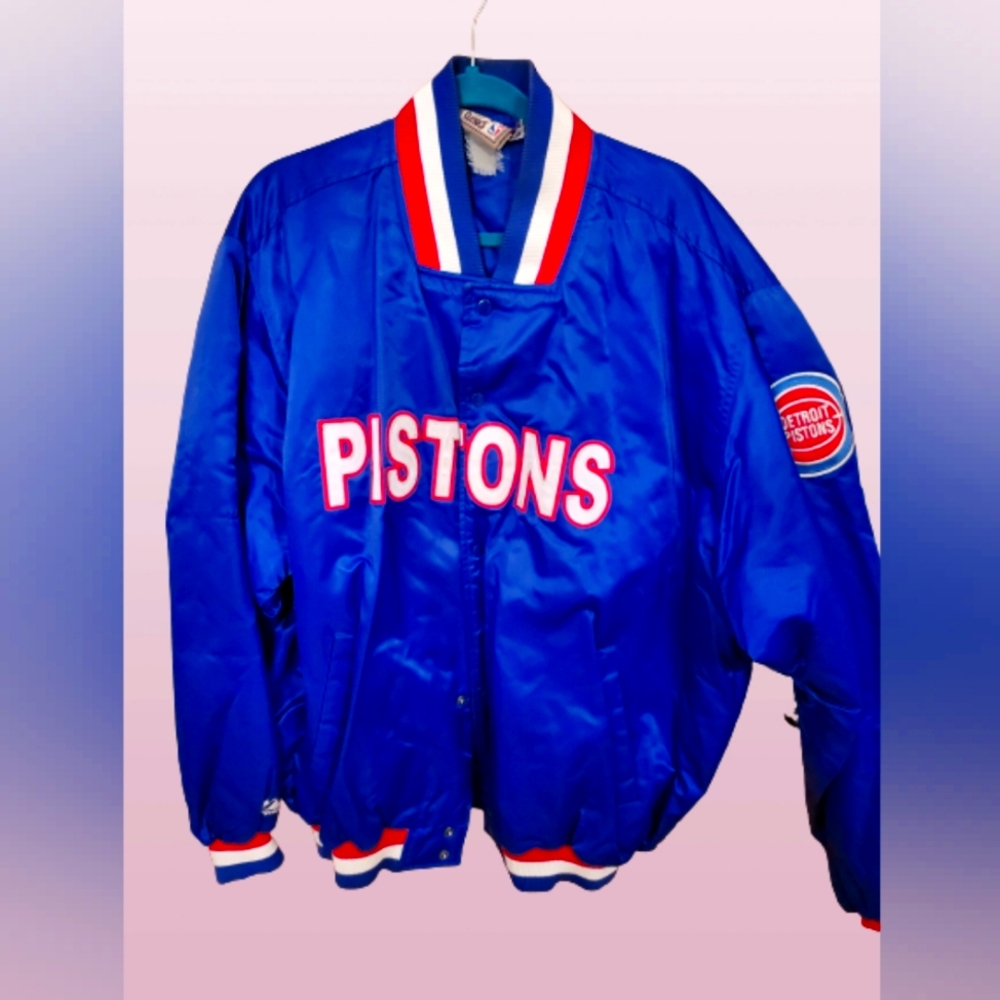 Starter 90’s NBA Detroit Pistons Blue Jacket